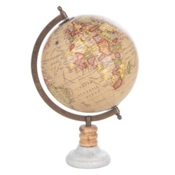Globe Marbre Pied Décoration Globes Collection Monde Carte Du Monde