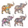 Figure Elephant Pack 4 unités Figures | Afrique gris et éléphants - 11x6x12 cm