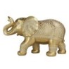 Origine de décoration intérieure - Figures de figurines d'éléphants | Éléphants africains et dorés - 17x12x28 cm
