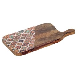 Origine de décoration intérieure - table de cuisine coupée | Boîtes et plateaux bruns - 2x18x35 cm