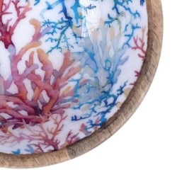 Décor de maison d'origine - Bowl Coral Kitchen | Boîtes et plateaux bleus - 7x20x20 cm