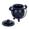 Home Decor - Cadeau de chaudière en fonte | Black Natura - Accessoires 10x8x11 cm