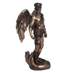 ORIGEN Home Decor Figure Men Naked Bronze | Silver Mythological Figure - 30x16x15cm