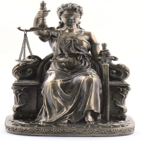 Figurine de collection de la déesse de la justice représentant la justice et l'équité. Collection Classique de Figurines