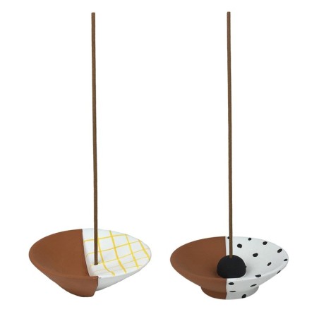 ORIGEN Home Decor Supporter encens 2 Ves et support | Encens multicolore - 3x10x10cm