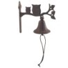 ORIGEN Home Decor Campana Buos Jardin | Ornement mural de jardin brun - 18x19x9cm