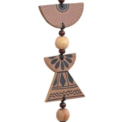 ORIGEN Home Decor Suspension en bois suspendu | Pendant brun - 90x17x3cm