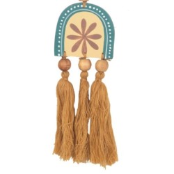 ORIGEN Home Decor Suspension en bois suspendu | Pendant brun - 60x12x1cm