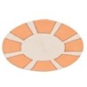 ORIGEN Home Decor Decoration Decoration Pictures | Boîte à orange ronde - 30x30x1cm
