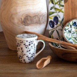 ORIGEN Home Decor Cuillère les ustensiles | Cuillère brune - 3x12x4cm