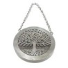 ORIGEN Home Decor Miroir en fer et miroirs en cristal | Silver Figure - 2x18x18cm