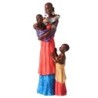 ORIGEN Home Decor Figure africaine africaine et éléphants | Figure africaine rouge - 26x10x7cm