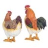 ORIGEN Home Decor Figure Gallina 2 U Animaux | Figure de poulet orange - 27x23x11cm