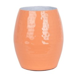 ORIGEN Home Decor Jarrón Metal Jarrones et Portavelas | Vase brun - 18x15x15cm