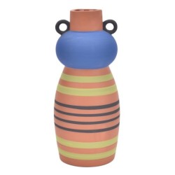 ORIGEN Home Decor Jarrón Jarrones et Portavelas | Vase brun - 28x13x13cm