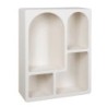ORIGEN Home Decor Étagères à mobilier auxiliaires | Blanc - 80x60x24cm