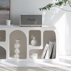 ORIGEN Home Decor Meubles de meubles de meubles à télévision | Meubles TV blancs - 60x160x35cm