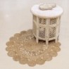 Tapis de jute | Tapis rond, Décoration de la maison Diamètre 90 cm | Beige