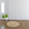 Tapis de jute | Tapis rond, Décoration de la maison Diamètre 90 cm | Beige