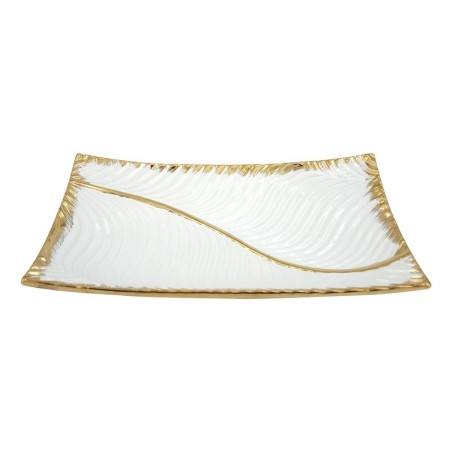ORIGEN Home Decor Dish Vases et portez-le | Plat blanc rectangulaire - 5x30x17cm