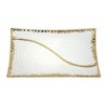 ORIGEN Home Decor Dish Vases et portez-le | Plat blanc rectangulaire - 5x30x17cm