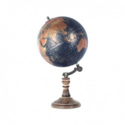 Globe terrestre noir 20 cm....