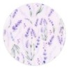 ORIGEN Home Decor Lavender Posts 4 ou Coasters | Blanc rond - 1x10x10cm