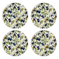 ORIGEN Home Decor Estavas Olive 4 ou Post -Life | Vert rond - 1x10x10cm