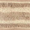 Tapis rectangulaire en jute | Tapis en coton et polyester 85x55 cm | Beige