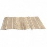 Tapis rectangulaire en jute | Tapis en coton et polyester 85x55 cm | Beige