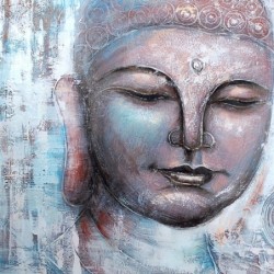 Bouddha Face Peinture Mur Ornement Photos