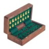 ORIGIN Home Decor Jeux déchecs pliants | Carré Marron 2x15x16cm