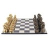ORIGIN Home Decor Jeux d'échecs en bois | Cadeau Idéal pour Enfants et Adultes - Gris - 16x60x61cm