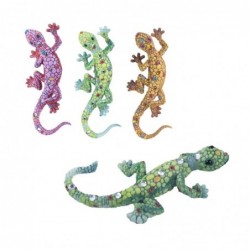 Lézard 4 couleurs petit comprend 4 unités de figurines d'animaux diverses collections