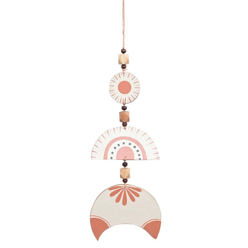 ORIGEN Home Decor Suspension en Bois Suspendu Blanc 58x18x1cm