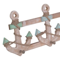 ORIGEN Home Decor Ancre Cintre Porte-Manteaux Bleu - 24x57x6cm