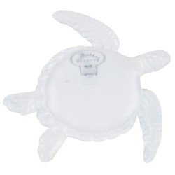 ORIGEN Home Decor Tortue Ornement Mural Applique Métal Bleu 23x23x1cm