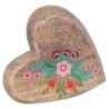 ORIGEN Home Decor Coeur en Bois Divers Figurine Marron - 20x19x3cm