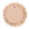 ORIGEN Home Decor Miroir Rond en Herbe - Marron 28x28x4cm