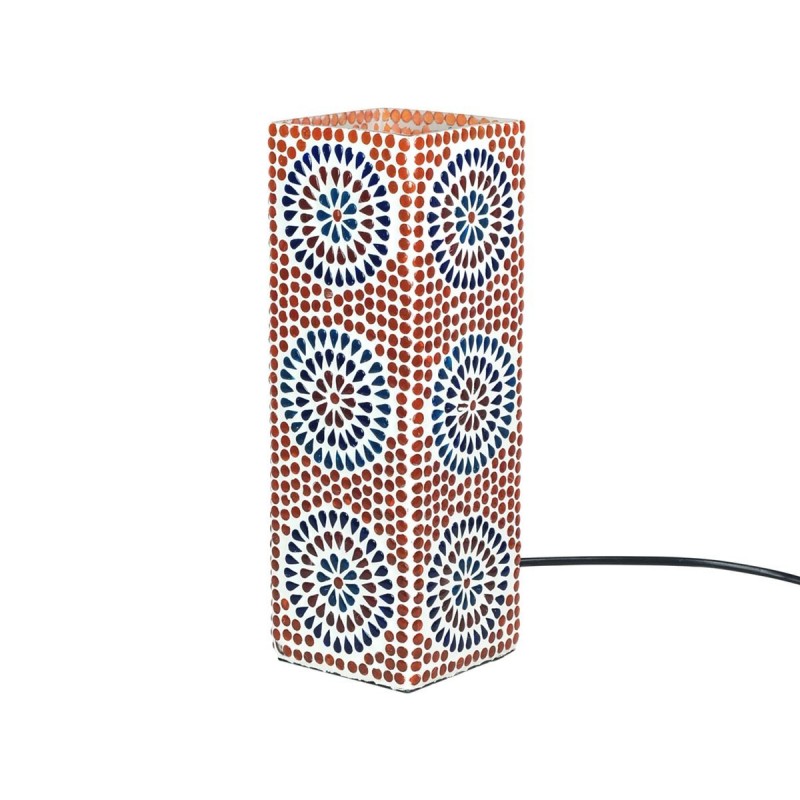 Lampe Rectangulaire Mosaïque Colorée Mobilier Lampes Collection Inde