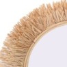 ORIGEN Home Decor Miroir Rond en Herbe - Marron Vintage 45cm | Miroirs décoratifs en palmier et jonc de mer