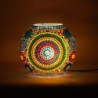 Lampe de table arabe | Lampe marocaine | Rond 24x13x25cm | Couleur: Multicolore