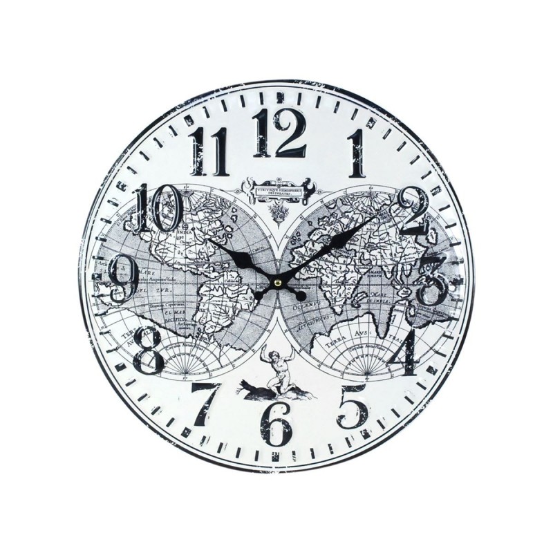 Horloge Murale 40Cm. Collection d'horloges murales d'ornement de carte du monde