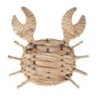 ORIGIN Home Decor Décoration murale en forme de crabe | Ornement Mural de Jardin Marron - 28x32x2cm