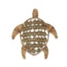 ORIGEN Home Decor Tortue Décoration Murale Photos | Ornement Mural de Jardin Marron - 37x33x6cm