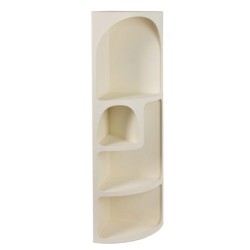 ORIGEN Home Decor Étagère d'angle Meubles auxiliaires | Etagère Écru - 120x30x30cm