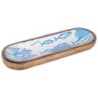ORIGEN Home Decor Petit Plateau à Poisson Ovale Bleu - 3x30x10cm Boîtes et Plateaux de Décoration