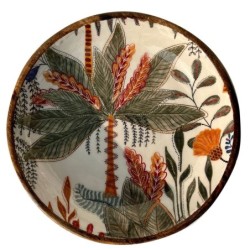 ORIGIN Home Decor Boîtes et plateaux à grandes feuilles | Bol Ovale Blanc - 7x30x30cm