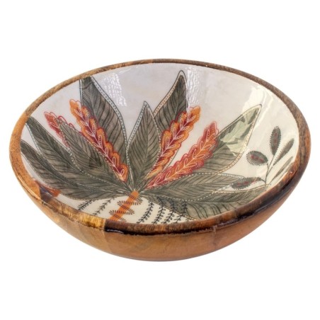 ORIGIN Home Decor Boîtes et plateaux à bol à feuilles moyennes | Bol Ovale Blanc - Design élégant et polyvalent - Matériaux