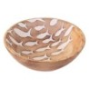ORIGIN Home Decor Boîtes et plateaux pour bols à poisson de taille moyenne | Bol Rond Marron - 7x20x20cm